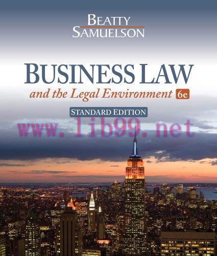 [FOX-Ebook]Business Law and the Legal Environment, 6th Standard Edition