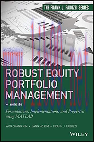 (PDF)Robust Equity Portfolio Management: Formulations, Implementations, and Properties using MA...