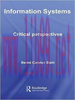 (PDF)Information Systems: Critical Perspectives (Routledge Studies in Organization and Systems ...