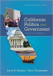 California Politics and Government A Practical Approach 14th Edition