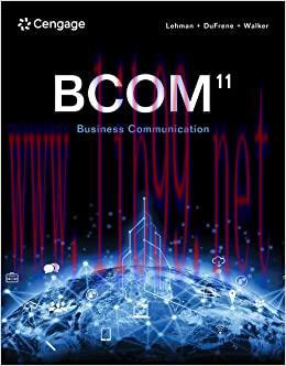 [PDF]BCOM Business Communication 11th Edition [Carol M. Lehman]