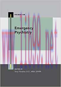 [AME]Emergency Psychiatry (PRIMER ON SERIES) (Original PDF)