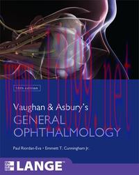 [AME]Vaughan & Asbury's General Ophthalmology, 18th Edition (LANGE Clinical Medicine)