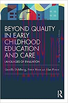 (PDF)Beyond Quality in Early Childhood Education and Care: Languages of evaluation (Routledge E...