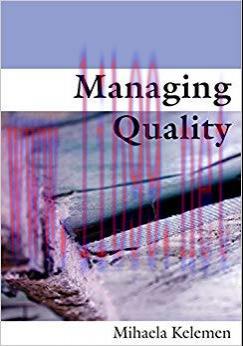 (PDF)Managing Quality 1st Edition