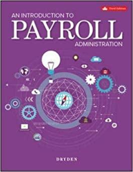 An Introduction to Payroll Administration 3rd Canadian Edition [Alan Dryden]