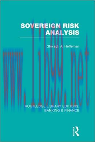 (PDF)Sovereign Risk Analysis (RLE Banking & Finance) (Routledge Library Editions: Banking & Fin...