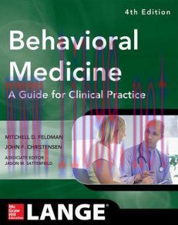 [AME]Behavioral Medicine A Guide for Clinical Practice, 4th Edition