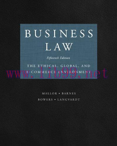 [FOX-Ebook]Business Law: The Ethical, Global, and E-Commerce Environment, 15th Edition