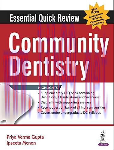 [AME]Essential Quick Review: Community Dentistry (Original PDF)