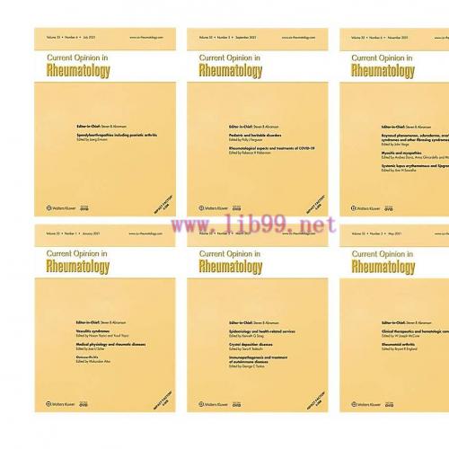 [AME]Current Opinion in Rheumatology 2021 Full Archives (True PDF)