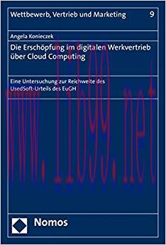 (PDF)Die Anwendung des Ersch&ouml;pfungsgrundsatzes auf den digitalen Werkvertrieb &uuml;ber Cloud Comput...