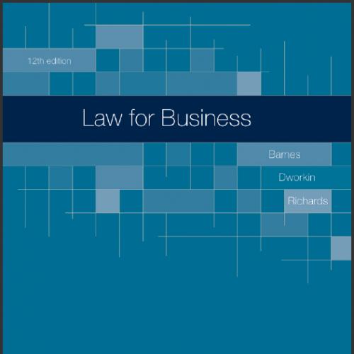 (Test Bank)Law for Business 12th Edition by A. James Barnes.zip