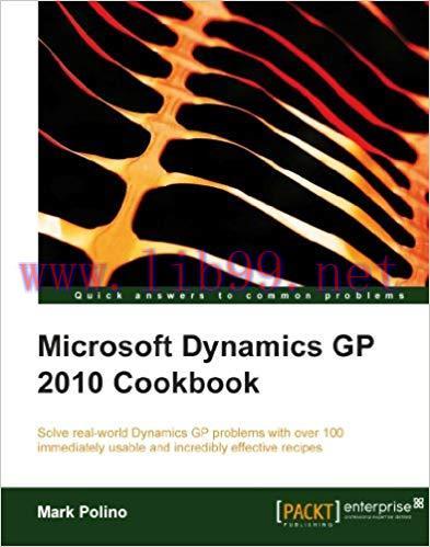 (PDF)Microsoft Dynamics GP 2010 Cookbook