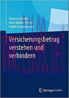 (PDF)Versicherungsbetrug verstehen und verhindern (German Edition) 2015 Edition