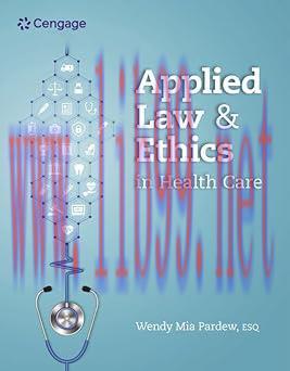 [AME]Applied Law and Ethics in Health Care (Original PDF)