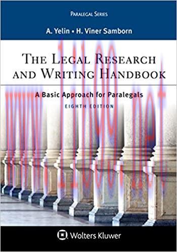 (PDF)The Legal Research and Writing Handbook: A Basic Approach for Paralegals (Aspen Paralegal ...