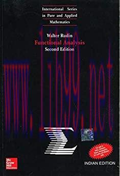 (PDF)FUNCTIONAL ANALYSIS by Walter Rudin