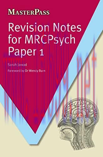[AME]Revision Notes for MRCPsych Paper 1 (Masterpass) (Original PDF)