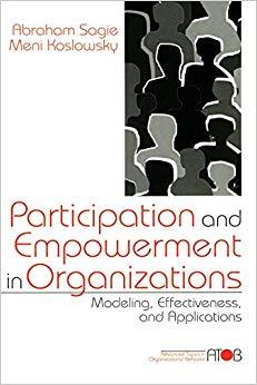 (PDF)Participation and Empowerment in Organizations Modeling, Effectiveness, and Applications (...