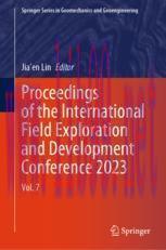 [PDF]Proceedings of the International Field Exploration and Development Conference 2023: Vol. 7