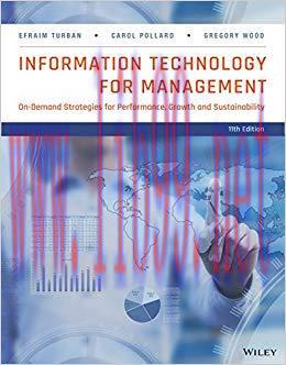 Information Technology for Management: On-Demand Strategies for Performance, Growth and Sustain...