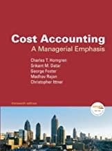 (Solution Manual)Cost Accounting A Managerial Emphasis, 13th Edition.zip