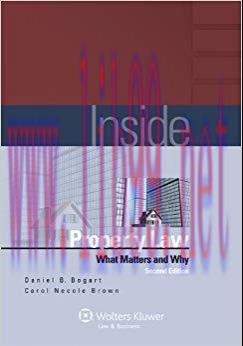 (PDF)Inside Property Law: What Matters & Why, Second Edition 2nd Edition