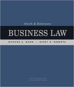 Smith and Roberson&rsquo;s Business Law 17th Edition