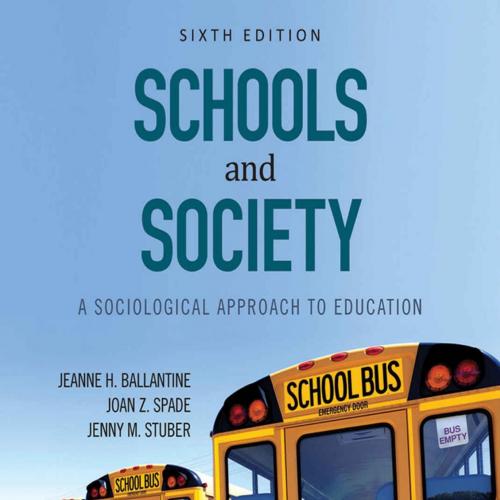 Schools and Society_ A Sociological Approach to Education