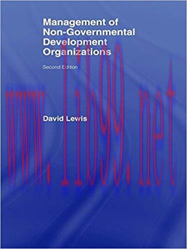 (PDF)The Management of Non-Governmental Development Organizations 1st Edition