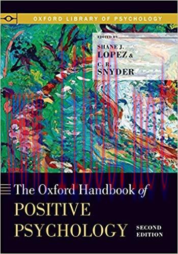 (PDF)The Oxford Handbook of Positive Psychology (Oxford Library of Psychology)