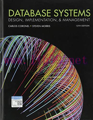 [FOX-Ebook]Database Systems: Design, Implementation, & Management, 13th Edition