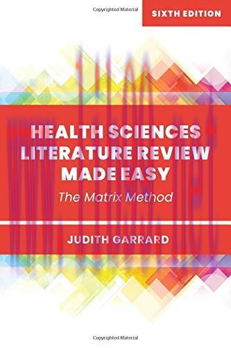 [AME]Health Sciences Literature Review Made Easy, 6th Edition (EPUB + Converted PDF)