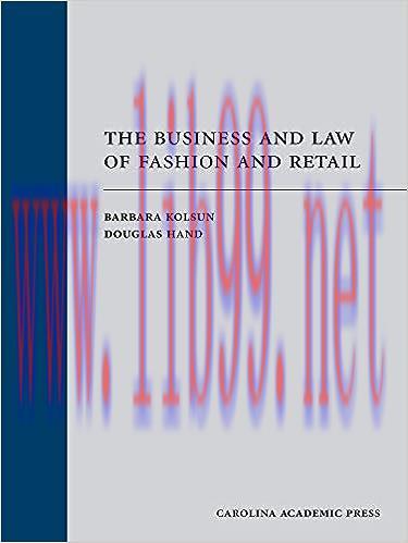 [PDF]The Business and Law of Fashion and Retail