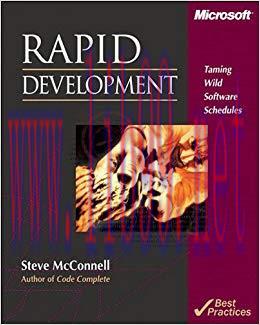 Rapid Development: Rapid Devment _p1 (Developer Best Practices) 1st Edition,