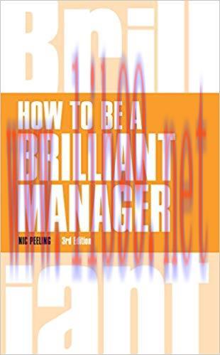 (PDF)How to be a Brilliant Manager (Brilliant Business) 1st Edition