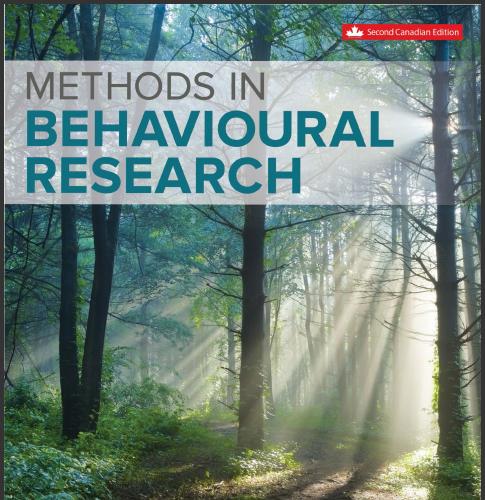 (Solution Manual)Methods in Behavioural Research 2nd Canadian Edition by Paul Cozby.docx