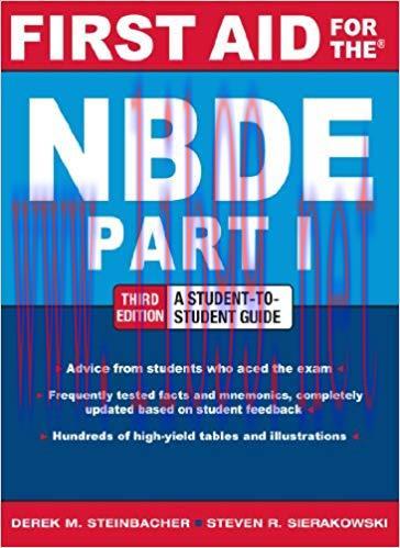 (PDF)First Aid for the NBDE Part 1, Third Edition (First Aid Series) 3rd Edition