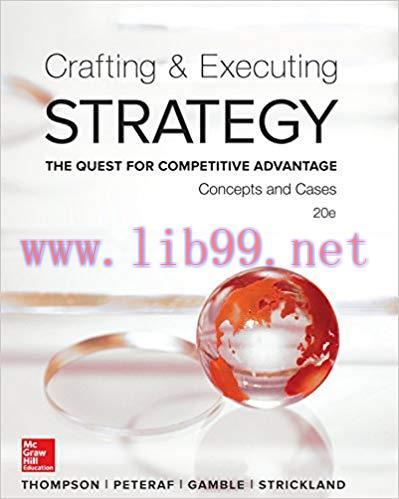 (PDF)Crafting & Executing Strategy: The Quest for Competitive Advantage: Concepts and Cases (Cr...