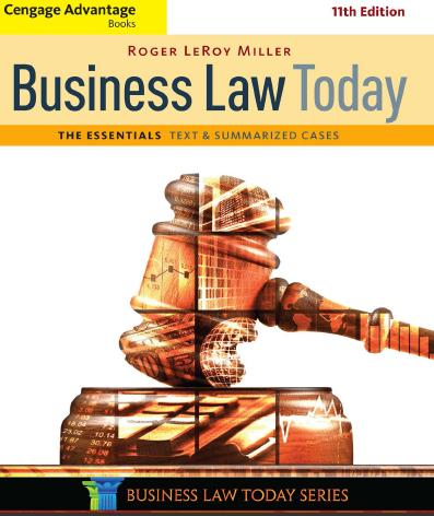 (Test Bank)Business Law Today, The Essentials 11th Edition by Roger LeRoy Miller.zip