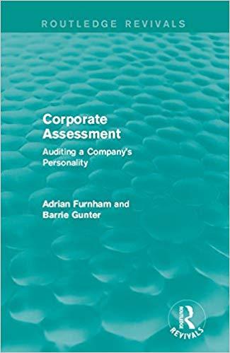 (PDF)Corporate Assessment (Routledge Revivals) Auditing a Company&rsquo;s Personality 1st Edition