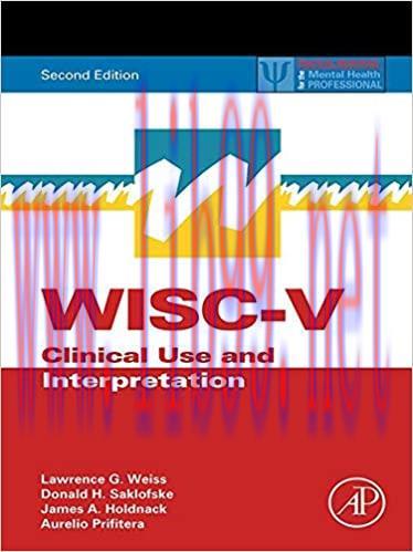 (PDF)WISC-V: Clinical Use and Interpretation (ISSN)
