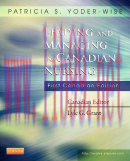 [AME]Leading and Managing in Canadian Nursing