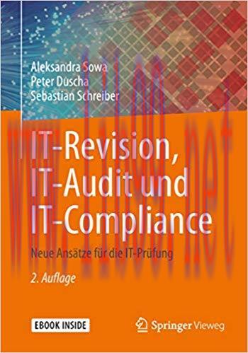 (PDF)IT-Revision, IT-Audit und IT-Compliance: Neue Ans&auml;tze f&uuml;r die IT-Pr&uuml;fung (German Edition) ...