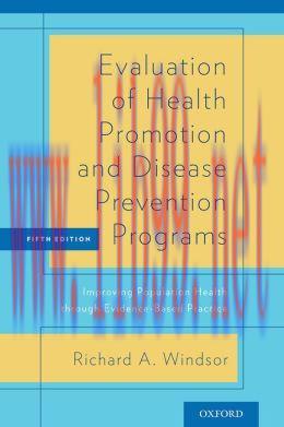 [AME]Evaluation of Health Promotion and Disease Prevention Programs, 5th Edition