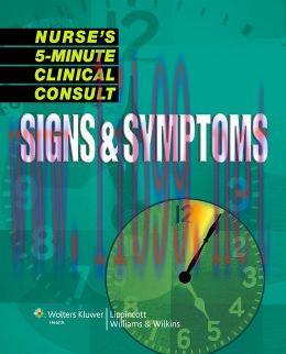 [AME]Nurse&rsquo;s 5-Minute Clinical Consult: Signs & Symptoms