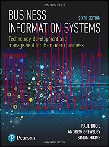 [PDF]Business Information Systems Technology, Development and Management 6th Edition