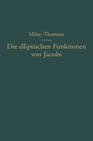 Die elliptischen Funktionen von Jacobi