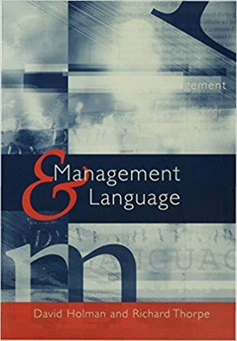 (PDF)Management and Language The Manager as a Practical Author 1st Edition